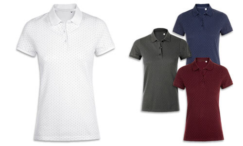 Polo donna a Pois manica corta Polo donna a Pois manica corta