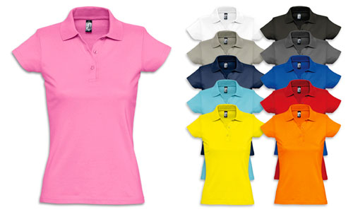 Polo donna modello Prescott Women - personalizzazione consigliata stampa serigrafica oppure transfer