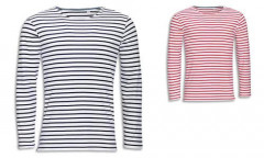 Maglietta cotone pettinato stile marinaio Maglietta cotone pettinato stile marinaio